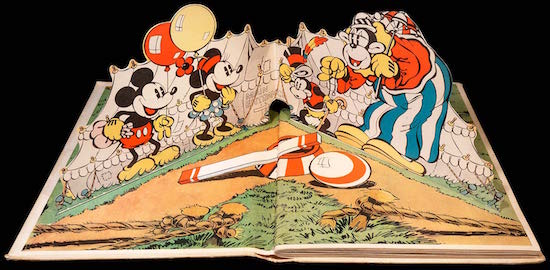 The pop-up Mickey Mouse. Blue Ribbon, 1933